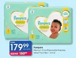 Clicks Pampers Premium Care Disposable Nappies offer