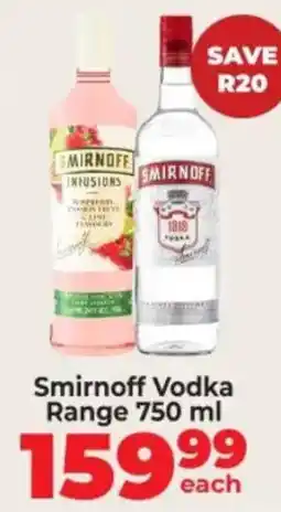 Food Lover's Market Smirnoff Vodka Range offer