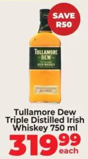 Tullamore Dew Triple Distilled Irish Whiskey