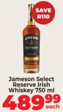 Food Lover's Market Jameson Select Reserve Irish Whiskey offer