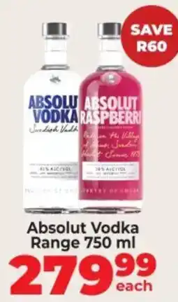 Food Lover's Market Absolut Vodka Range offer
