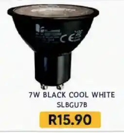 Laduma Hardware catalogue 7W BLACK COOL WHITE SLBGU7B offer