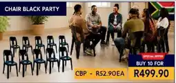 Laduma Hardware catalogue Chair Black Party offer