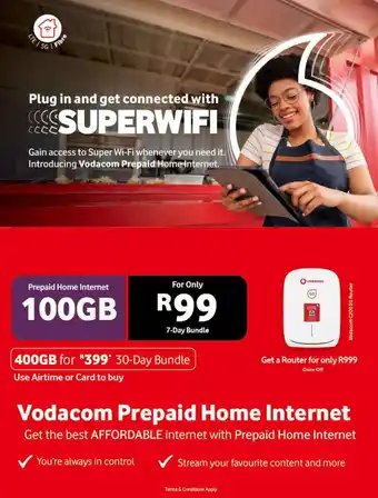 Chatz Connect Vodacom Prepaid Home Internet offer