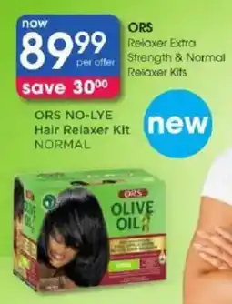 Clicks ORS Relaxer Extra Strenght & Normal Relaxer Kits offer