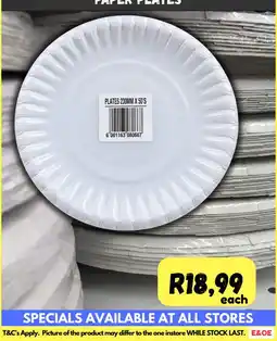 Die Visfabriek Paper Plates offer