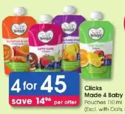 Clicks Made 4 Baby Pouches offer