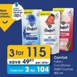Clicks Comfort Fabric Conditioner Refill Pouches offer