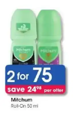 Clicks Mitchum Roll-On offer