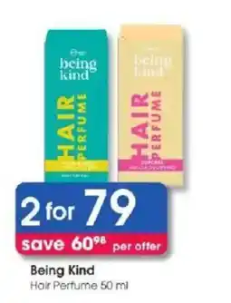 Clicks Being Kind Hair Perfume offer