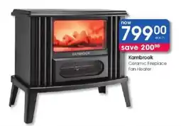Clicks Kambrook Ceramic Fireplace Fan Heater offer