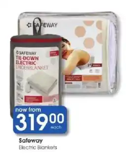 Clicks Safeway Tie-Down Electric Underblanket offer