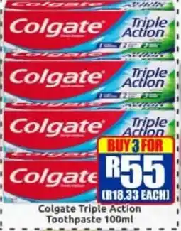 Three Star Cash and Carry Colgate Triple Action Toothpaste offer