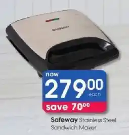Clicks Safeway Stainless Steel Sandwich Maker offer