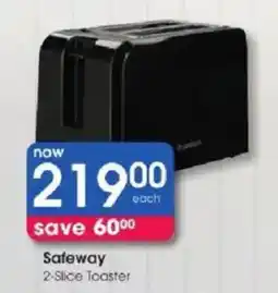 Clicks Safeway 2-Slice Toaster offer