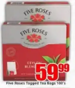 Three Star Cash and Carry Five Roses Tagged Tea Bags offer