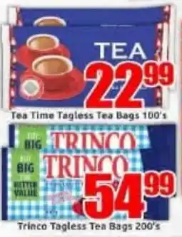 Three Star Cash and Carry Tea Time Tagless Tea Bags offer