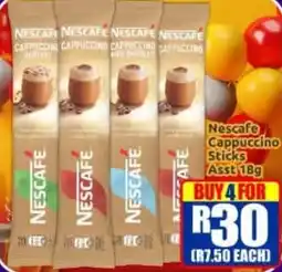 Three Star Cash and Carry Nescafe Cappuccino Sticks Assorted offer