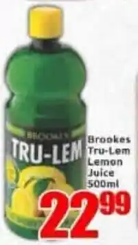 Three Star Cash and Carry Brookes Tru-Lem Lemon Juice offer