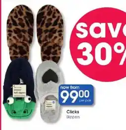 Clicks Clicks Slippers offer