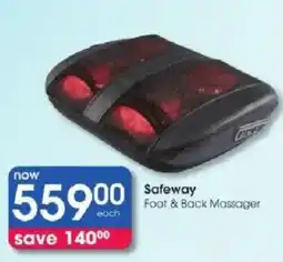 Clicks Safeway Foot & Back Massager offer