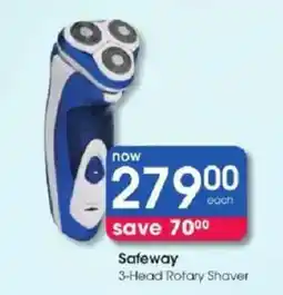 Clicks Safeway 3-Head Rotary Shaver offer