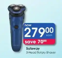Clicks Safeway 3-Head Rotary Shaver offer