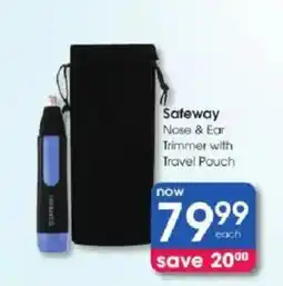 Clicks Safeway Nose & Ear Trimmer with Travel Pouch offer