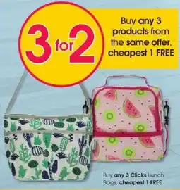 Clicks Clicks Lunch Bags offer
