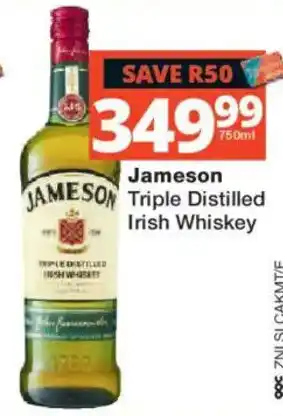 Jameson Triple Distilled Irish Whiskey