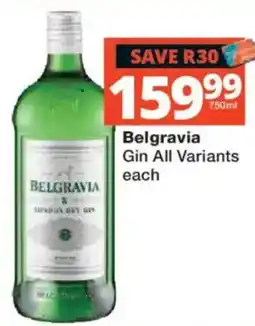 Checkers Liquor Shop Belgravia Gin All Variants offer