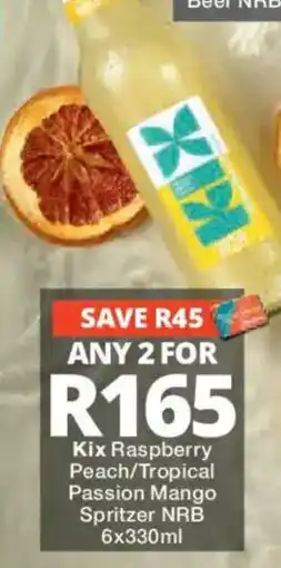 Checkers Liquor Shop Kix Spritzer NRB offer