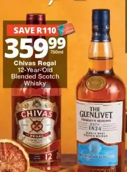Checkers Liquor Shop Chivas Regal 12-Year-Old Blended Scotch Whisky offer