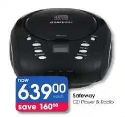 Clicks Safeway CD Player & Radio offer