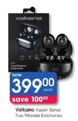 Clicks Volkano Aspen Series True Wireless Earphones offer