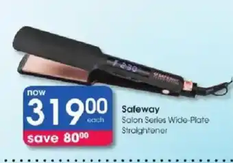 Clicks Safeway Salon Series Wide-Plate Straightener offer