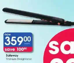 Clicks Safeway Titanium Straightener offer