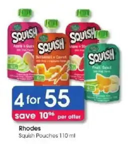 Clicks Rhodes Squish Pouches offer