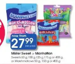 Clicks Mister Sweet or Manhattan offer