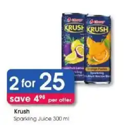Clicks Krush Sparkling Juice offer