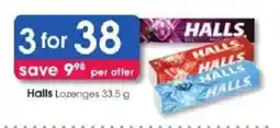 Clicks Halls Lozenges offer