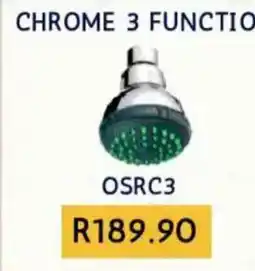 Laduma Hardware catalogue Chrome 3 Function Shower Head OSRC3 offer