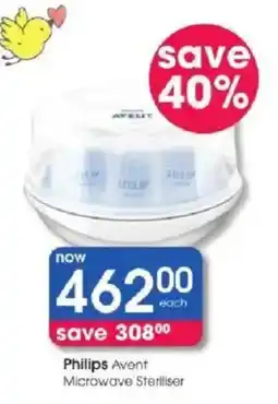 Clicks Philips Avent Microwave Steriliser offer