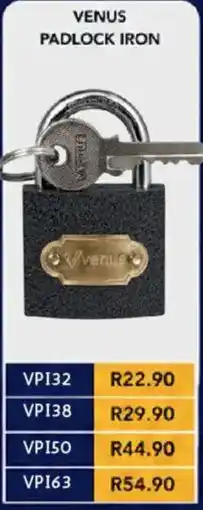Laduma Hardware catalogue VENUS PADLOCK IRON offer