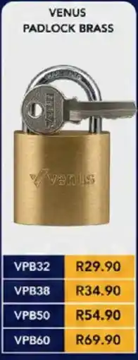 Laduma Hardware catalogue Venus Padlock Brass offer