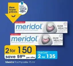 Clicks Meridol Toothpaste offer