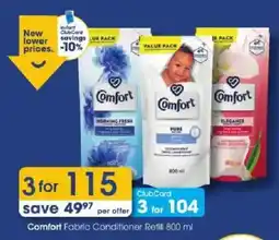 Clicks Comfort Fabric Conditioner Refill offer