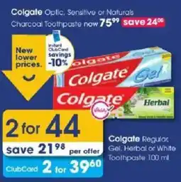 Clicks Colgate Toothpaste offer