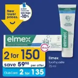 Clicks Elmex Toothpaste offer