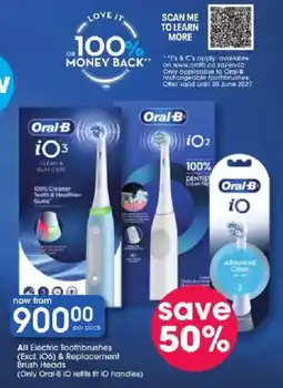 Clicks Oral-B Electric Toothbrushes offer
